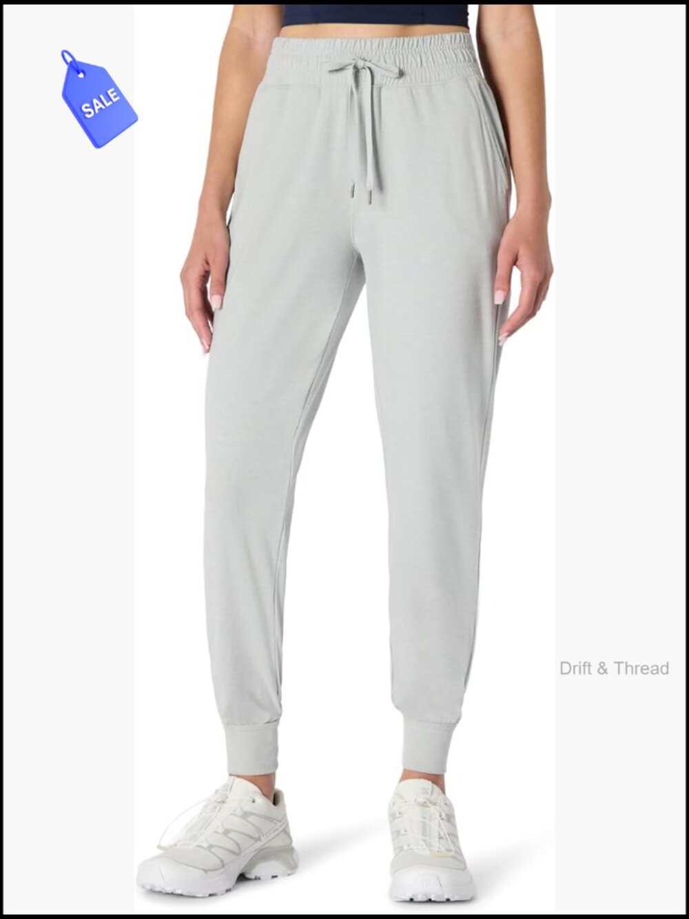 Women's Athletic Jogger Sweatpants - Moisture Wicking Stretch Performance
